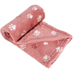 Soft Paw Print Pet Blanket