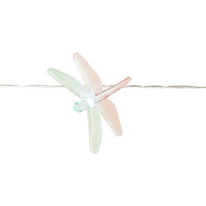 10 LED Solar Dragonfly String Light - Multicolour