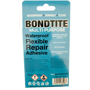 Bondtite Waterproof Flexible Repair Adhesive 12g Tube (Pack of 2) - Clear by Stormsure