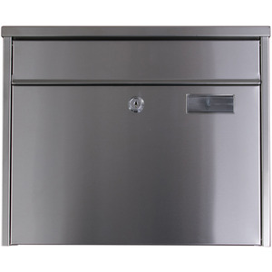 Cheshire Stainless Steel Letterbox - Stainless steel by The house nameplate company