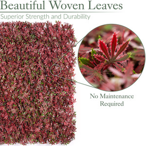 Artificial Red Acer Trellis - Red by Christow