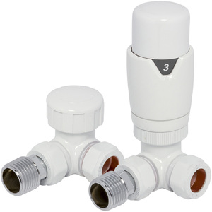 Towelrads Modern Corner TRV & Lockshield Set by Towelrads