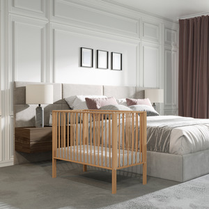 Orrin Foldable Cot Natural - Natural by Viculii