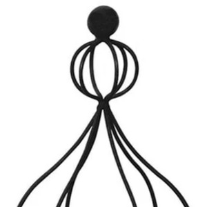 Plant Pot Topiary Crown Design - Black by Garden Pride