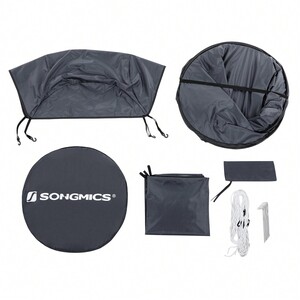 SONGMICS Portable Pop Up Privacy Tent - Grey by SONGMICS