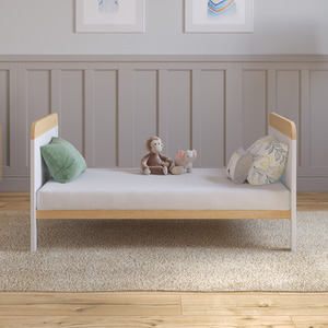 Levi Cot Bed With Mattress - White/Pine by Love For Sleep