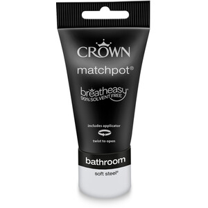 Crown Bathroom Tester 40ml - Soft Steel by Crown Paints