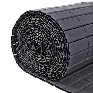 Artificial Bamboo Garden Fence Privacy Screening - Grey by True Products