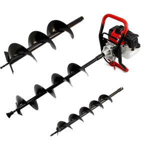 T-Mech Earth Auger, Cement Mixer and 120mm 4 Stroke Post Driver - Black by T-Mech