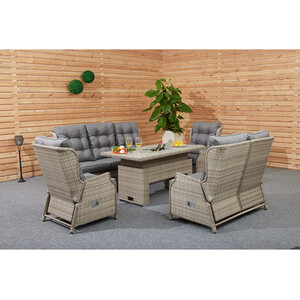 Cambridge Reclining Sofa Set - Natural by Malay Deluxe