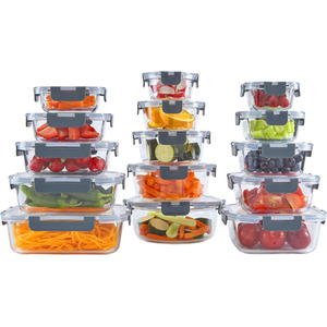 Neo 7 Piece Glass Food Storage Containers by Neo