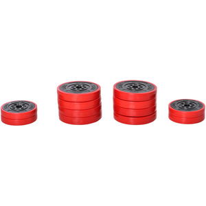 HOMCOM 30KG Two In One Dumbbell and Barbell - Red and Black by HOMCOM