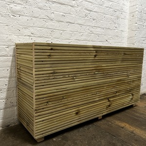 4ft (120cm) Long (63cm) Tall wooden Planter - Tall 4ft Planter by Cutncraft Designs