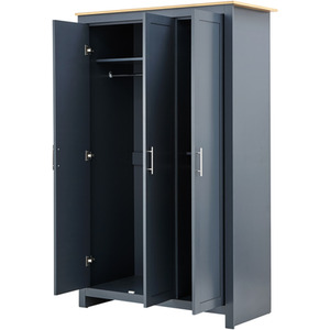 Lancaster Four Piece Bedroom Set - Slate Blue by GFW