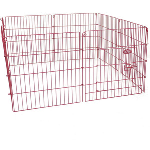 Metal Pet Playpen in Pink - Pink / 76cm by Actiaspet