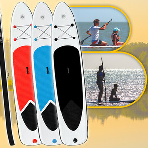 Inflatable Paddle Board and Accessories - Red by Wowcher