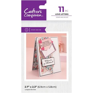 Love Letters Stamp and Die - Multi by Crafters Companion