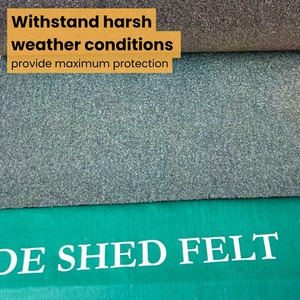 Standard Grade Mineral Shed Roofing Felt (10m x 1m) - Green by NOVECRAFTO