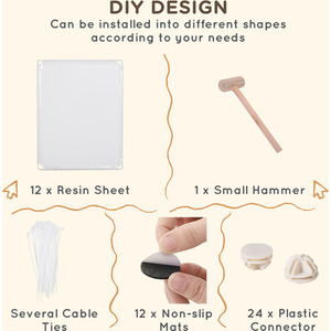 PawHut Pet Playpen DIY Small Animal Cage Plastic Fence 12 Panels - White by PawHut