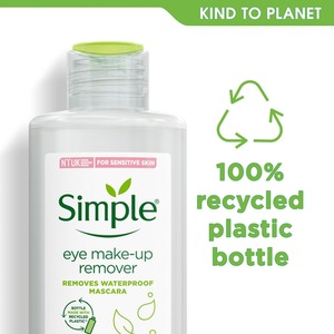 Simple Kind to Skin Eye Make-Up Remover for Sensitive Skin, 125ml - Buy 3 / 3 by Simple