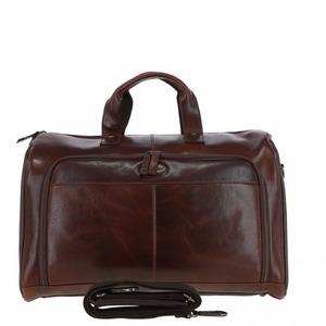 Leather Flight Cabin Weekend Holdall - 8150 - Brown by Ashwood Leather