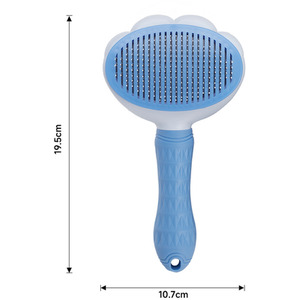 Pet Grooming Tool Bristles Brush - Blue by Livingandhome