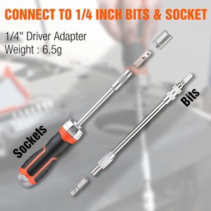 Multi Bit Screwdriver Set with Ratchet - Orange