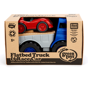 Flatbed Truck Race Car - Blue by Green Toys