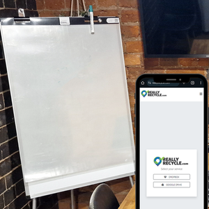 Smart Dry-Wipe Flipchart - Clear / A2 by ReallyRecycle.com