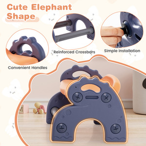 2-in-1 Kids Art Table Easel - Blue by Costway