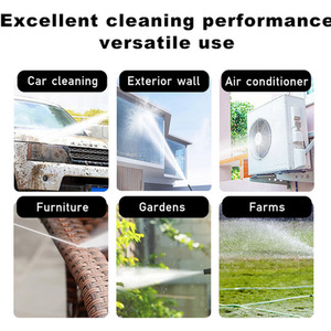 Commercial Portable Electric High Pressure Washer - OFF White and Black / 32cm by Livingandhome