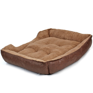 Faux Fur Dog Bed in Brown by Actiaspet