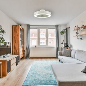 5 Blades LED Ceiling Fan Light with Remote Control - White by Jack Stonehouse