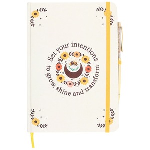 Summer Solstice Notebook Journal with Citrine Pen - A5 by Kingsbury Gifts