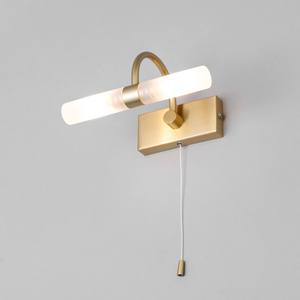 Crista Bathroom Wall Light - Satin Brass by Litecraft