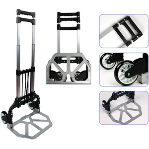 Neo 80kg Capacity Sack Trolley Folding With Extendable Handle - Silver by Neo