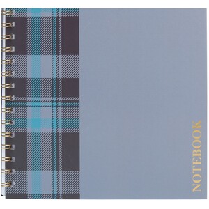 Tartan Notebook A4 - Blue