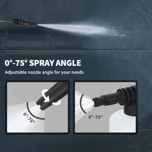 Outsunny 1800W 150 Bar Pressure Washer Adjustable Nozzle - Yellow by Outsunny