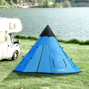 Outsunny 6 Men Tipi Tent by Outsunny