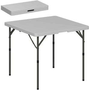 Outsunny 3ft Folding Camping Table - Dark Grey by Outsunny