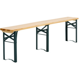 3PCs Foldable Firwood Table Chair Set for Camping - Light Brown / 46cm by Livingandhome