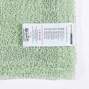 Luxury Reversible Bath Mat Set - Sage Green by Homescapes