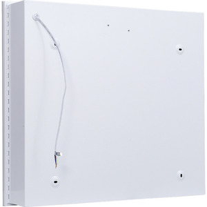 Bathroom 2-Door Mirror Cabinet with Lights - White by Livingandhome