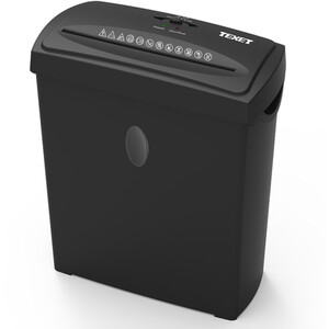 Texet Cross Cut 6 Paper Sheet Shredder - Black by Texet