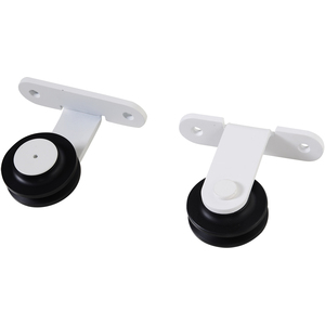 HOMCOM 6ft Modern Antique Style Sliding Door Set Kit - White by HOMCOM