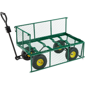 Garden Trolley With Inner Lining Max. 550Kg - Green by tectake