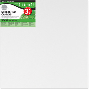 Daler Simply Canvas 3 pack Various Sizes - White / 50x50cm by DALER ROWNEY