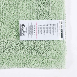 Luxury Reversible Cotton Bath Mat - Green by Homescapes