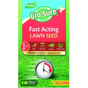 Gro-sure Fast Acting Lawn Grass Seed - Buy 1 by Gro-Sure