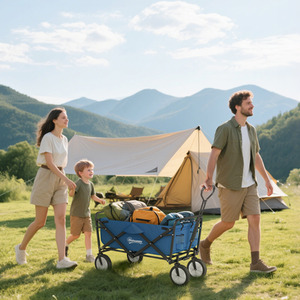 Outsunny Folding Outdoor Storage Bag with Telescopic Handle by Outsunny